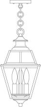 Arroyo Craftsman INH-8GRCLR-P - 8" inverness pendant with glass roof