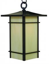 Arroyo Craftsman KAH-9TSAM-BK - 9" katsura pendant with toshi overlay