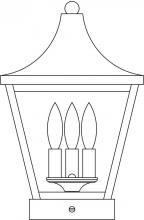 Arroyo Craftsman NAC-10RM-MB - 10" Nantes column mount