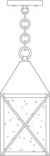 Arroyo Craftsman NOH-6F-RB - 6" nottingham pendant