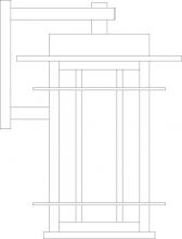 Arroyo Craftsman OPB-11TN-RB - 11" oak park wall mount