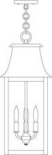 Arroyo Craftsman ORH-10RM-AB - 10" orpington pendant
