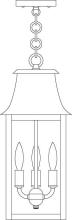 Arroyo Craftsman ORH-8RM-AB - 8" orpington pendant