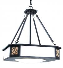Arroyo Craftsman SCCH-21TN-AB - 21" saint clair inverted chandelier