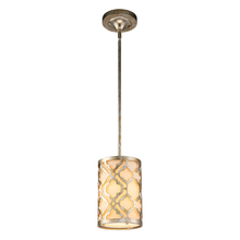 Lucas McKearn GN/ARABELLA/MP-S - Arabella Kitchen Metal Weathered Silver Mini Pendant to semi flush By Lucas McKearn
