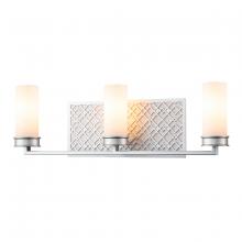 Lucas McKearn BB1185LS-3 - Ziggy 3 Lt Bath Bar in Lacquered Silver