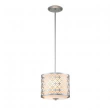 Lucas McKearn PD1185LS-1 - Ziggy Mini Pendant in Lacquered Silver