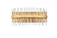 Elegant 6200W24SG - Serephina 24 inch crystal bath sconce in satin gold