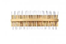 Elegant 6200W30SG - Serephina 30 inch crystal bath sconce in satin gold