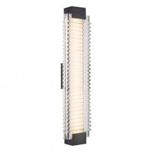 ALORA WV374225UBCR - Alai 25-in Urban Bronze/Ribbed Glass LED Wall Vanity