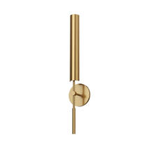 ALORA WV316401VBMS - Astrid 25-in Metal Shade/Vintage Brass LED Wall/Vanity