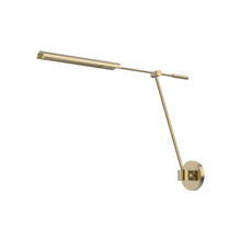 ALORA WV316601VBMS - Astrid 33-in Metal Shade/Vintage Brass LED Wall/Vanity
