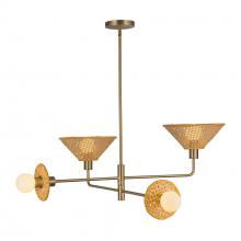 ALORA CH432438BG - Piper 38-in Brushed Gold Socket Chandelier