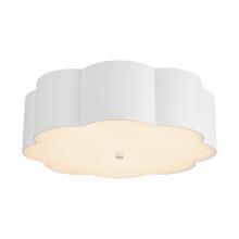 ALORA FM603314AW - Blossom 14-in Antique White Socket Flush Mount
