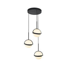 ALORA MP301003MB - Globo 3 Head Matte Black LED Multi Pendant