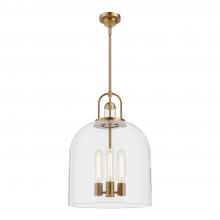 ALORA PD461104AG - Lancaster 16-in Aged Gold 4 Lights Pendant