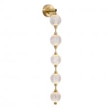 ALORA WV321005NB-UNV-010 - Marni 38-in Natural Brass LED Wall Vanity