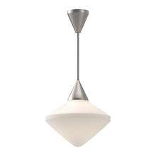 ALORA PD537714BNOP - Nora 14-in Brushed Nickel/Opal Matte Glass 1 Light Pendant
