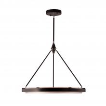 ALORA PD302732CBSS-UNV-010 - Duo 32-in Classic Black/Silver Shimmer LED Pendant