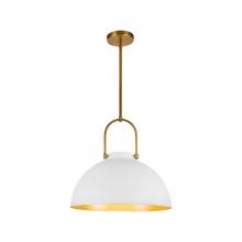 ALORA PD504016WH - Harper 16-in White Socket Pendant