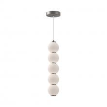 ALORA PD531515BNOP-UNV - Bijou 5-in Brushed Nickel/Opal Matte Glass LED Pendant