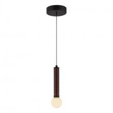 ALORA PD612109MBOP-UNV - Arden 9-in Matte Black/Opal Glass LED Pendant