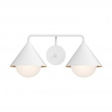 ALORA VL485221WHOP - Remy 21-in White/Opal Glass 2 Lights Vanity
