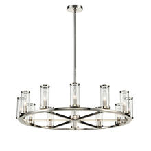 ALORA CH309012PNCG - Revolve Clear Glass/Polished Nickel 12 Lights Chandeliers