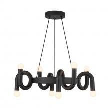 ALORA CH420823MB - Sadie 23-in Matte Black Socket Chandelier