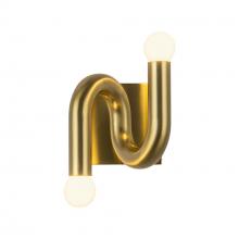 ALORA WV420206BG - Sadie 6-in Brushed Gold Socket Wall Vanity