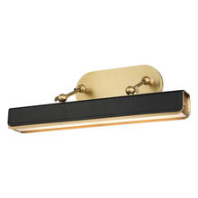 ALORA PL307919VBTL - Valise Picture 20-in Vintage Brass/Tuxedo Leather LED Wall/Picture Light