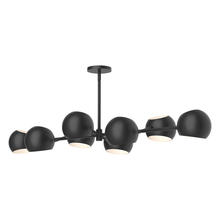 ALORA LP648348MB - Willow 48-in Matte Black 8 Lights Linear Pendant