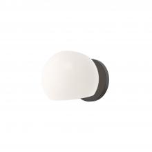 ALORA WV548006MBOP - Willow 6-in Matte Black/Opal Matte Glass 1 Light Wall/Vanity