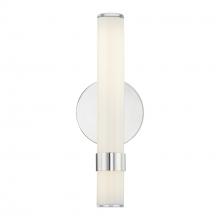 ALORA WV324114PNGO-UNV - Madison 14-in Polished Nickel/Glossy Opal LED Wall/Vanity