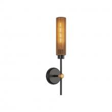 ALORA WV491120MBTJ - Colby 20-in Matte Black/Tan Jute Socket Wall/Vanity Light