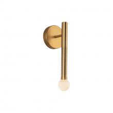 ALORA WV612114BGOP-UNV - Arden 14-in Brushed Gold/Opal Glass LED Wall/Vanity Light
