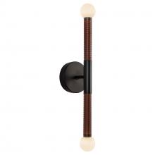 ALORA WV612223MBOP-UNV - Arden 23-in Matte Black/Opal Glass LED Wall/Vanity Light