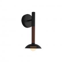 ALORA WV616114MBOP-UNV - Arden 14-in Matte Black/Opal Glass LED Wall/Vanity Light